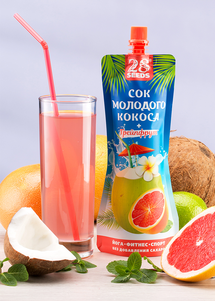  Сок Молодого Кокоса + Грейпфрут